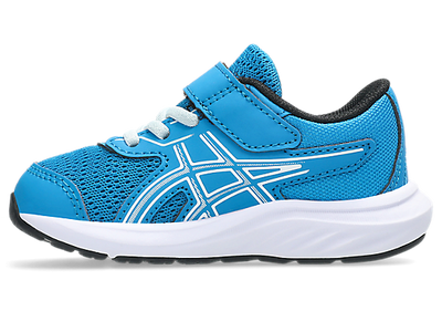 ASICS Kid's CONTEND 9 Hook n' Loop Blue/Cool Grey Running Shoes