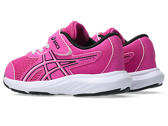 ASICS KID'S CONTEND 9 HOOK N' LOOP SAKURA/BLACK RUNNING SHOES