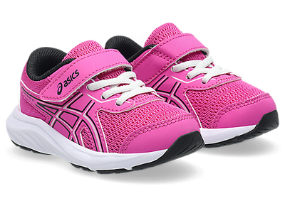 ASICS KID'S CONTEND 9 HOOK N' LOOP SAKURA/BLACK RUNNING SHOES