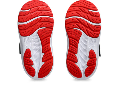 Asics Kid's Contend 9 Hook N' Loop Ts Black/Orange Running Shoes