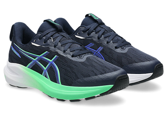 Asics Kid's Gt 1000 Gs Midnight/Green Runnign Shoes