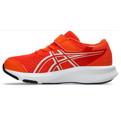 ASICS KID'S HOOK N' LOOP PATRIOT 14 PS ENERGY ORANGE/BLACK RUNNING SHOES
