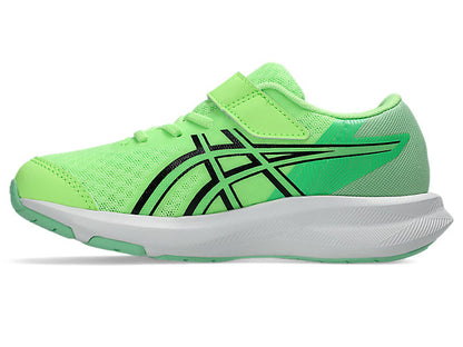 ASICS KID'S PATRIOT 13 PS HOOK N' LOOP GREEN/BLACK RUNNING SHOES