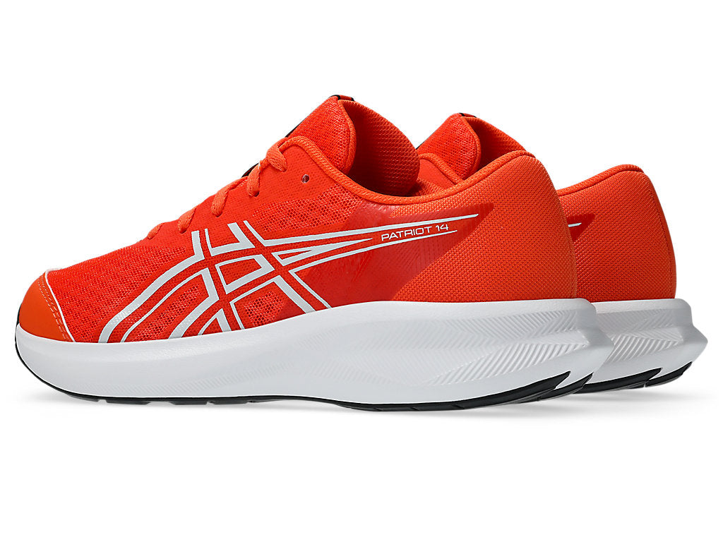 ASICS KID'S PATRIOT 14 GS ENERGY ORANGE/BLACK RUNNING SHOES