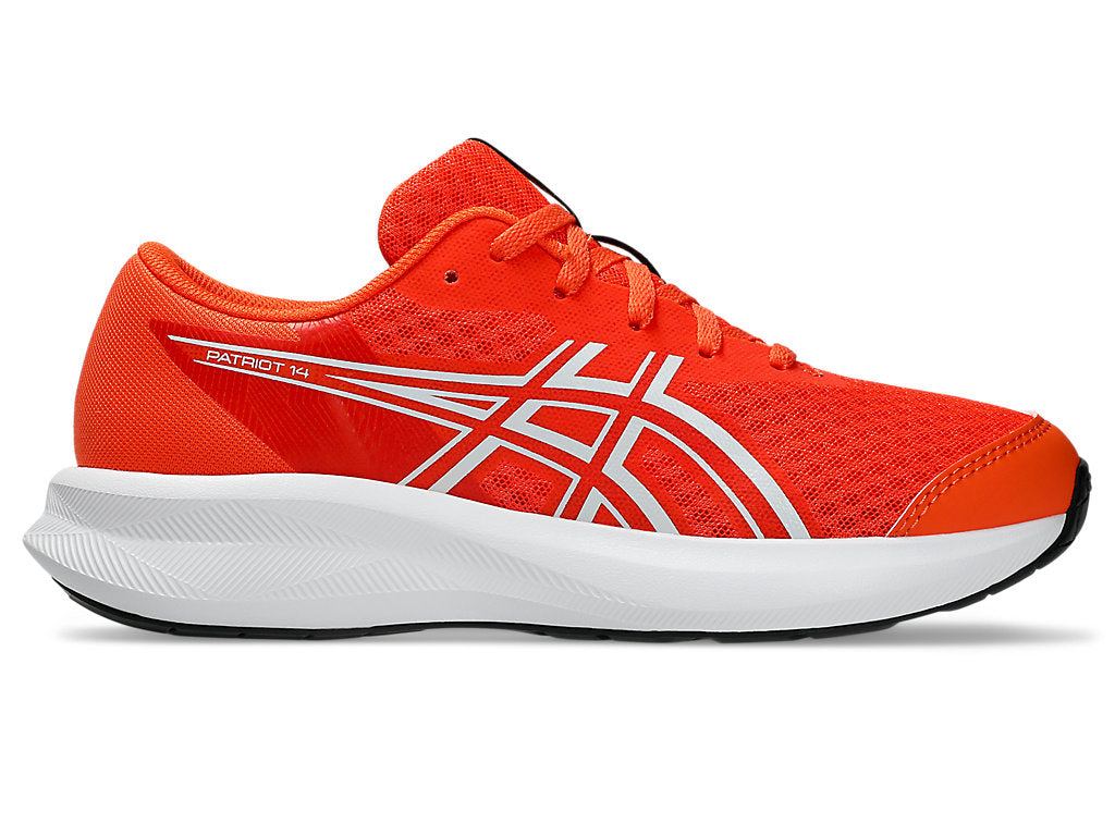 ASICS KID'S PATRIOT 14 GS ENERGY ORANGE/BLACK RUNNING SHOES