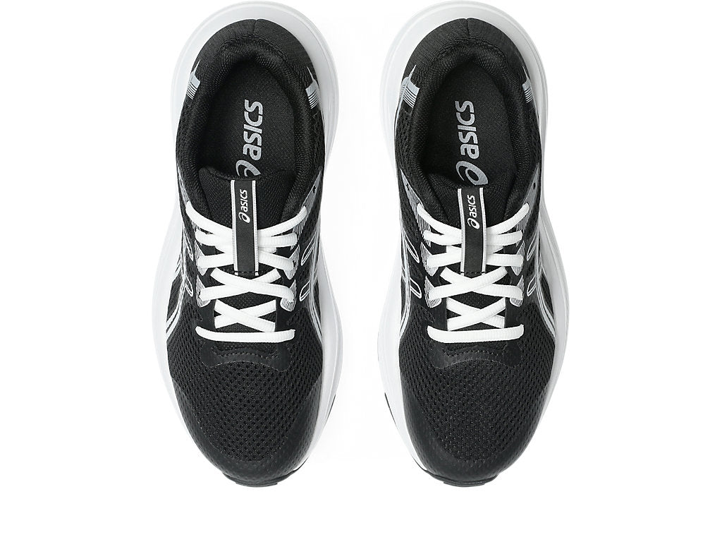 ASICS KID'S CONTEND 10 GS BLACK/WHITE RUNNING SHOES