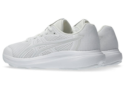 ASICS KID'S CONTEND 10 GS TRIPLE WHITE RUNNING SHOES
