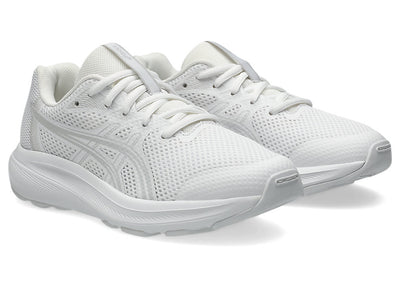 ASICS KID'S CONTEND 10 GS TRIPLE WHITE RUNNING SHOES