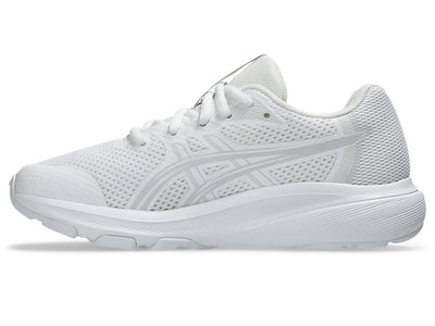 ASICS KID'S CONTEND 10 GS TRIPLE WHITE RUNNING SHOES