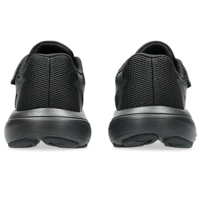 ASICS KID'S HOOK N' LOOP CONTEND 10 TRIPLE BLACK RUNNING SHOES