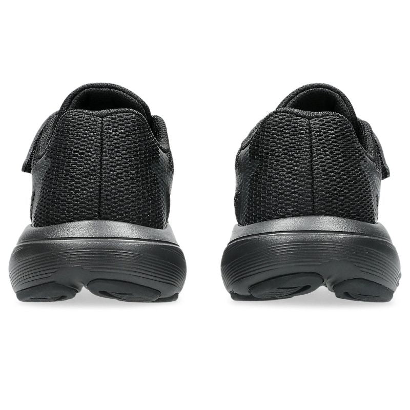ASICS KID'S HOOK N' LOOP CONTEND 10 TRIPLE BLACK RUNNING SHOES