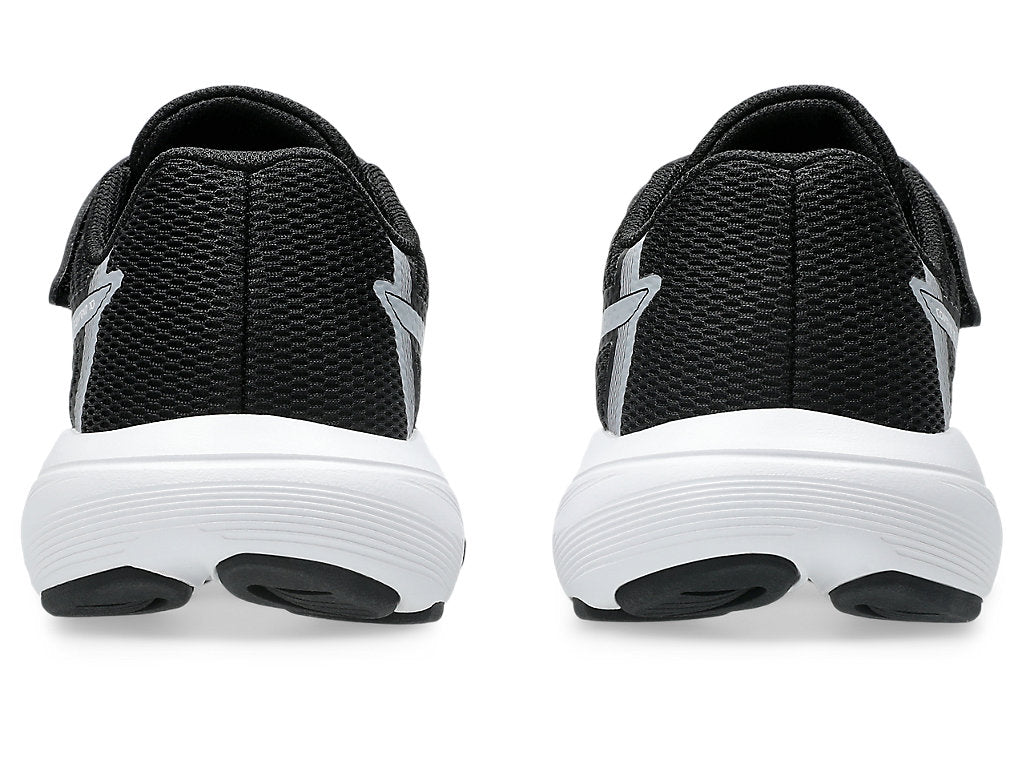 ASICS KID'S HOOK N' LOOP CONTEND 10 BLACK/WHITE RUNNING SHOES