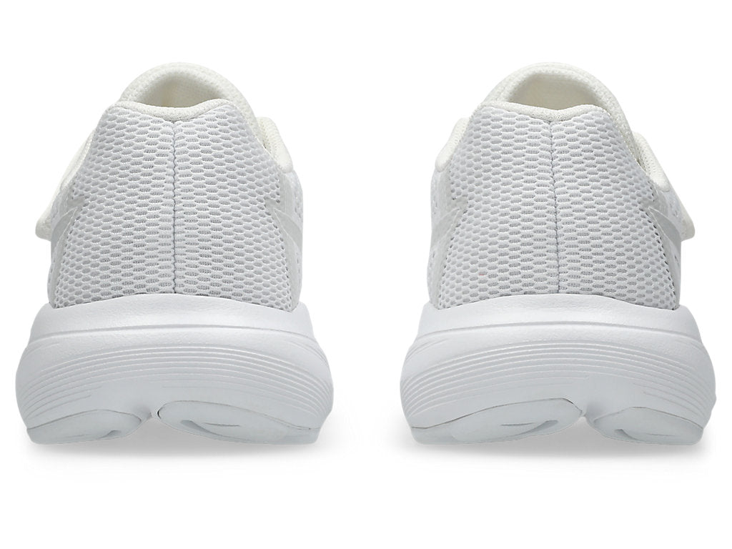 ASICS KID'S HOOK N' LOOP CONTEND 10 TRIPLE WHITE RUNNING SHOES