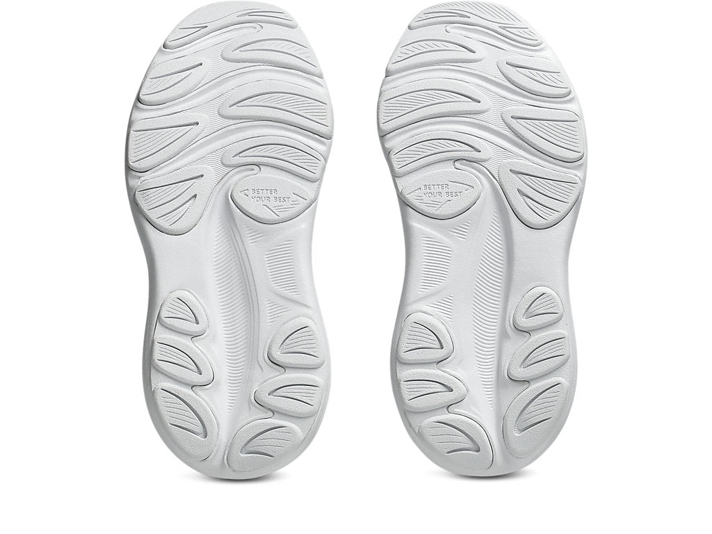 ASICS KID'S HOOK N' LOOP CONTEND 10 TRIPLE WHITE RUNNING SHOES