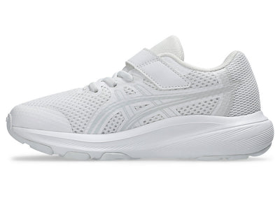 ASICS KID'S HOOK N' LOOP CONTEND 10 TRIPLE WHITE RUNNING SHOES