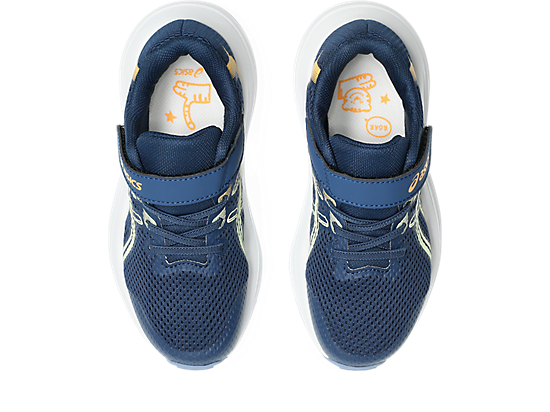 ASICS KID'S CONTEND 10 BLUE/ORANGE RUNNING SHOES