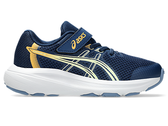 ASICS KID'S CONTEND 10 BLUE/ORANGE RUNNING SHOES