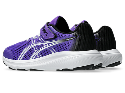 ASICS KID'S HOOK N' LOOP CONTEND 10 PS AMETHYST/BLACK RUNNING SHOES