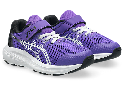 ASICS KID'S HOOK N' LOOP CONTEND 10 PS AMETHYST/BLACK RUNNING SHOES