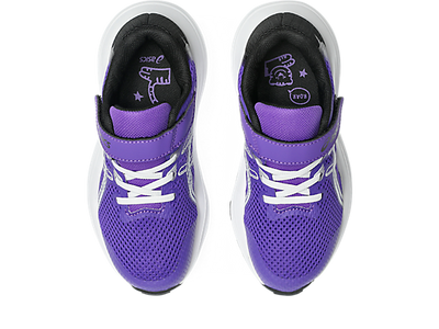 ASICS KID'S HOOK N' LOOP CONTEND 10 PS AMETHYST/BLACK RUNNING SHOES