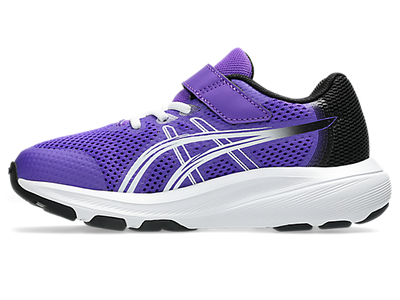 ASICS KID'S HOOK N' LOOP CONTEND 10 PS AMETHYST/BLACK RUNNING SHOES