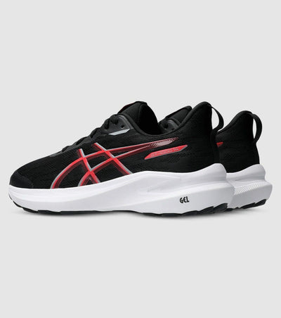 ASICS KID'S GT 1000 14 GS BLACK/RED/WHITE RUNNING SHOES