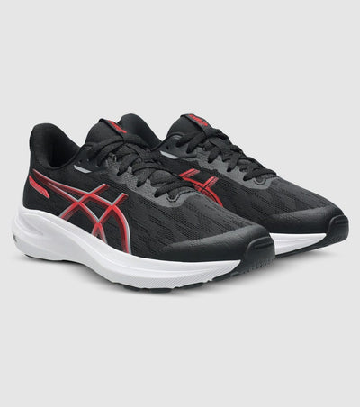 ASICS KID'S GT 1000 14 GS BLACK/RED/WHITE RUNNING SHOES