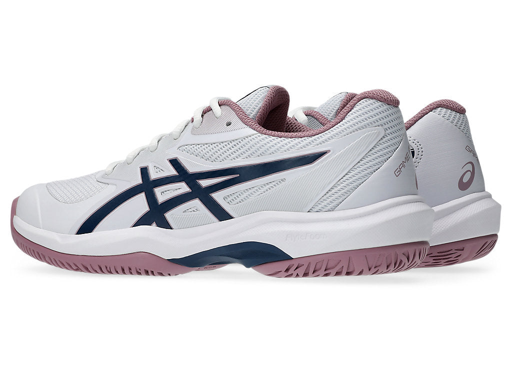 ASICS WOMEN'S GEL GAME FF WHITE/BLUE NETBALL SHOES