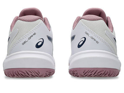 ASICS KID'S GEL GAME GS WHITE/INDEPENDENCE BLUE NETBALL SHOES