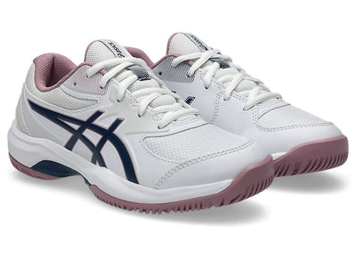 ASICS KID'S GEL GAME GS WHITE/INDEPENDENCE BLUE NETBALL SHOES