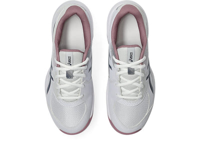 ASICS KID'S GEL GAME GS WHITE/INDEPENDENCE BLUE NETBALL SHOES