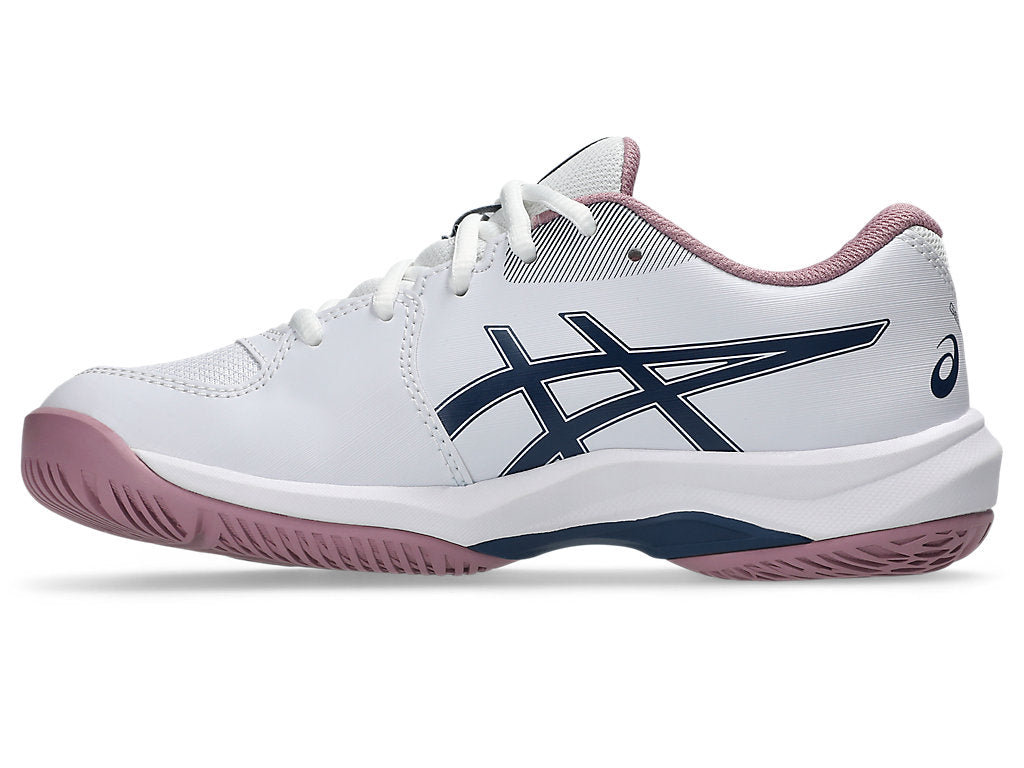 ASICS KID'S GEL GAME GS WHITE/INDEPENDENCE BLUE NETBALL SHOES