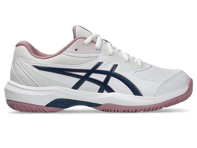 ASICS KID'S GEL GAME GS WHITE/INDEPENDENCE BLUE NETBALL SHOES