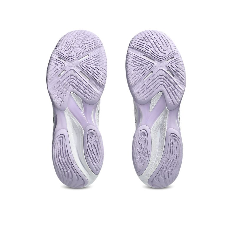 ASICS WOMEN'S NETBURNER BALLISTIC FF 4 WHITE/DAHLIA NETBALL SHOES
