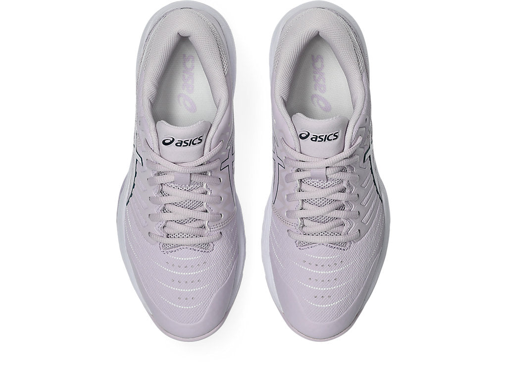 ASICS WOMEN'S GEL NETBURNER 21 DAHLIA/WHITE NETBALL SHOES (WIDTH D)