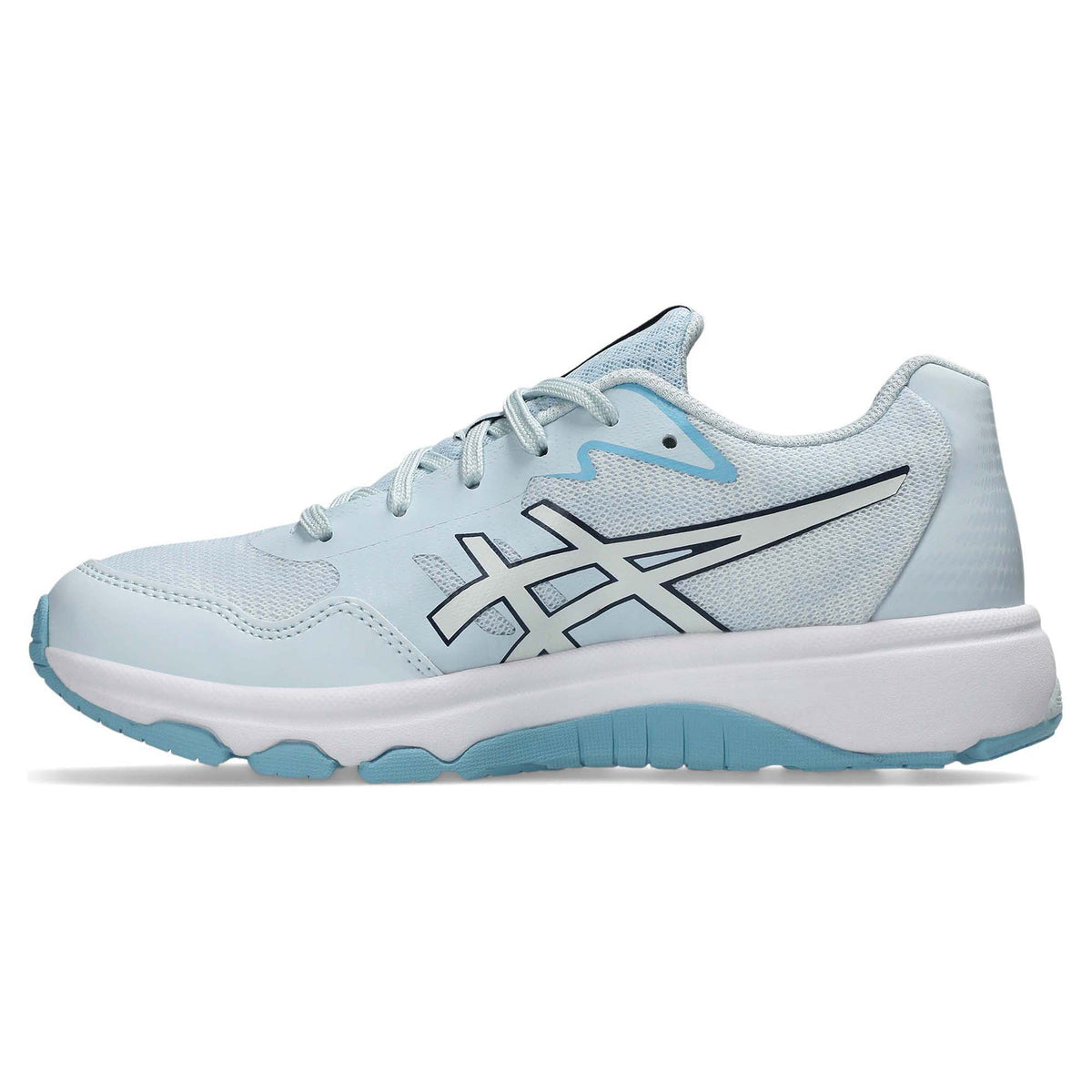 ASICS KID'S GEL NETBURNER PROFESSIONAL 4 SKY/ARCTIC BLUE NETBALL SHOES