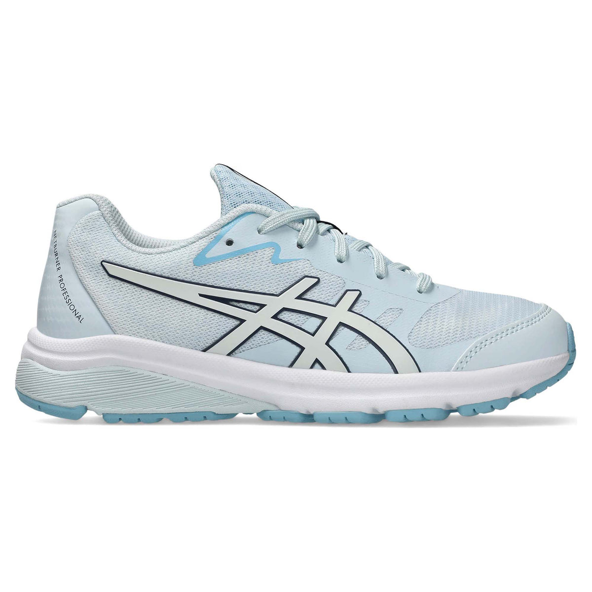 ASICS KID'S GEL NETBURNER PROFESSIONAL 4 SKY/ARCTIC BLUE NETBALL SHOES