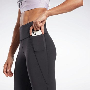 Reebok Women's Lux High Rise Black Tight