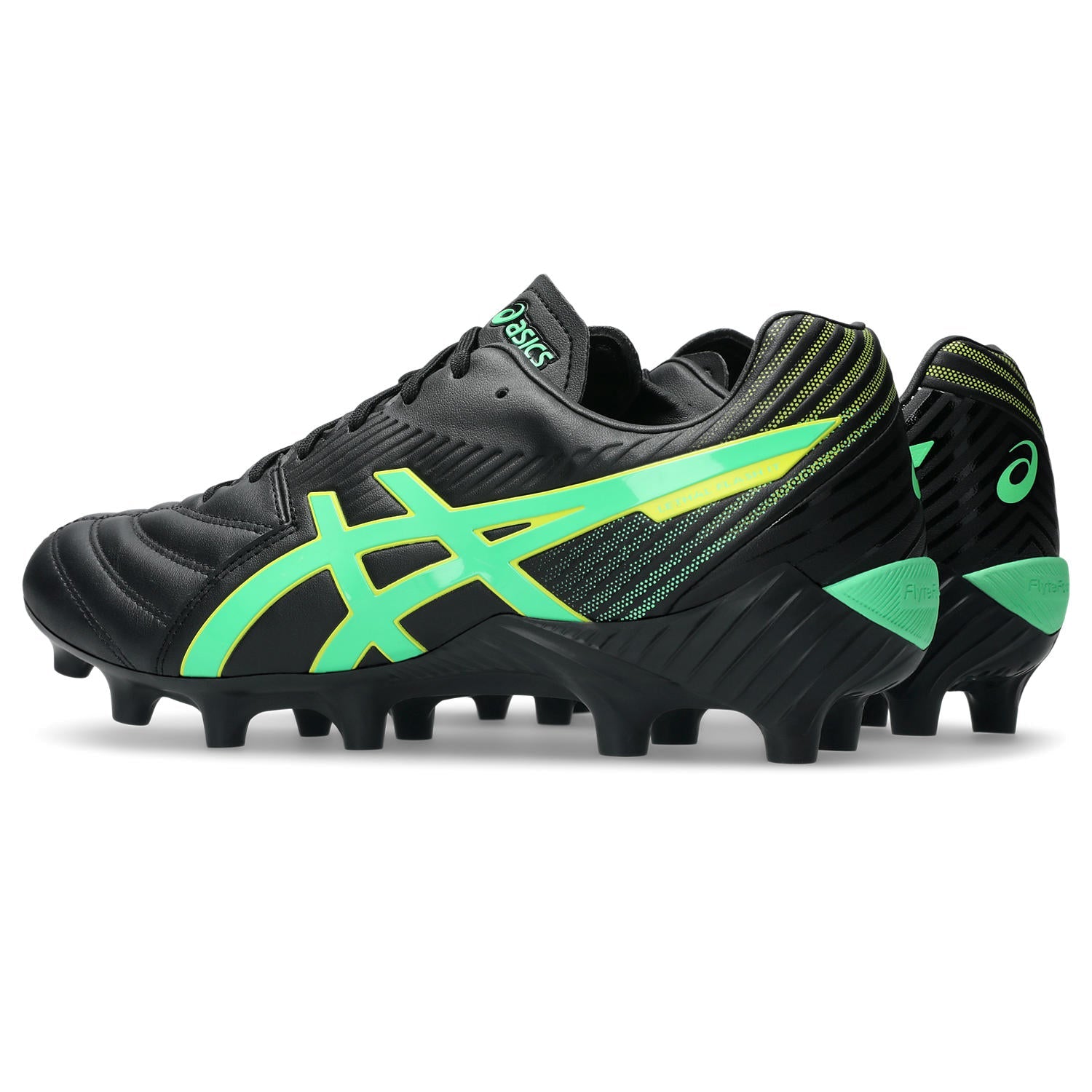 Asics Men's Lethal Flash It 3 Black/Green Football Boots