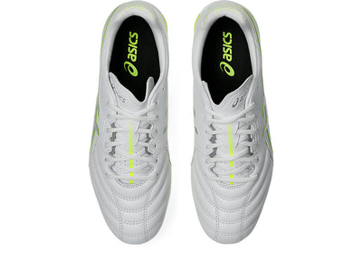 Asics Men's Lethal Flash It 3 White/Silver/Yellow Football Boots