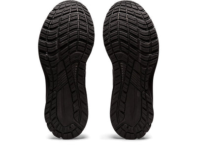 Asics Men's Gt 1000 Leather 2 Triple Black Running Shoes (Width 2e Wide)