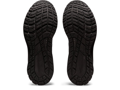 Asics Men's Gt 1000 Leather 2 Triple Black Running Shoes (Width 2e Wide)