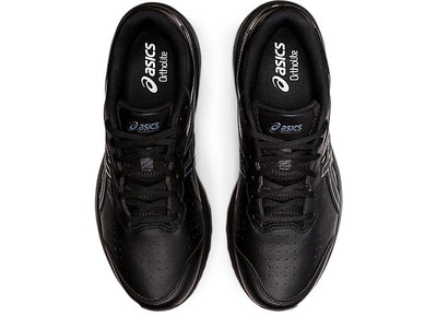 Asics Men's Gt 1000 Leather 2 Triple Black Running Shoes (Width 2e Wide)