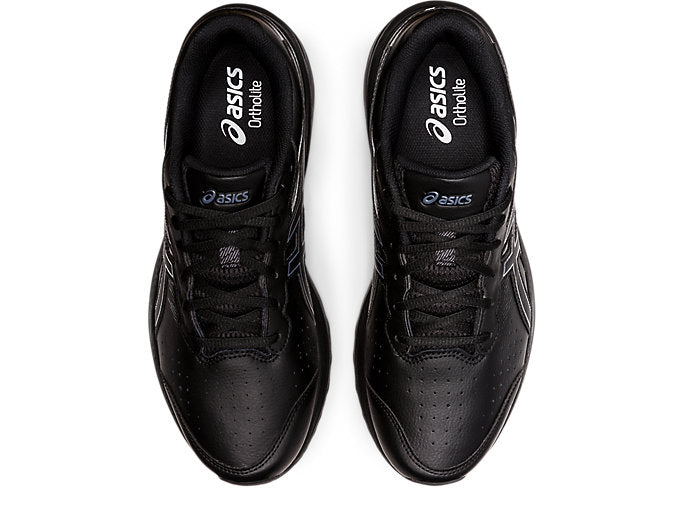 Asics Men's Gt 1000 Leather 2 Triple Black Running Shoes (Width 2e Wide)