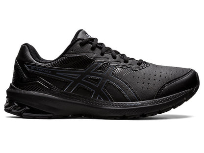 Asics Men's Gt 1000 Leather 2 Triple Black Running Shoes (Width 2e Wide)
