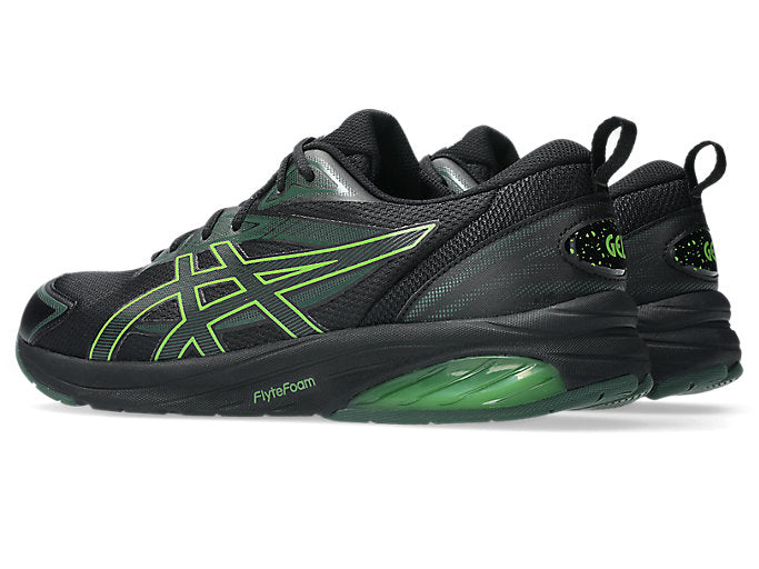 ASICS UNISEX GEL QUANTUM KEI BLACK/GREEN TRAINING SHOES