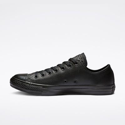 Converse Men's Chuck Taylor All Star Low Top Triple Black Leather Shoe