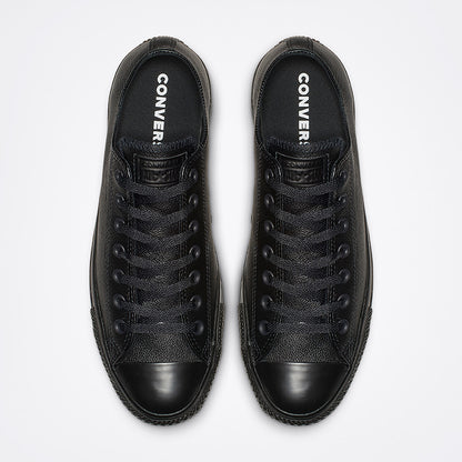 Converse Men's Chuck Taylor All Star Low Top Triple Black Leather Shoe
