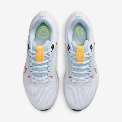 NIKE WOMEN'S AIR ZOOM PEGASUS 40 WHITE/ORANGE RUNNING SHOES