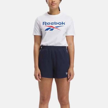 Reebok Women's Identity Big Logo White Tee